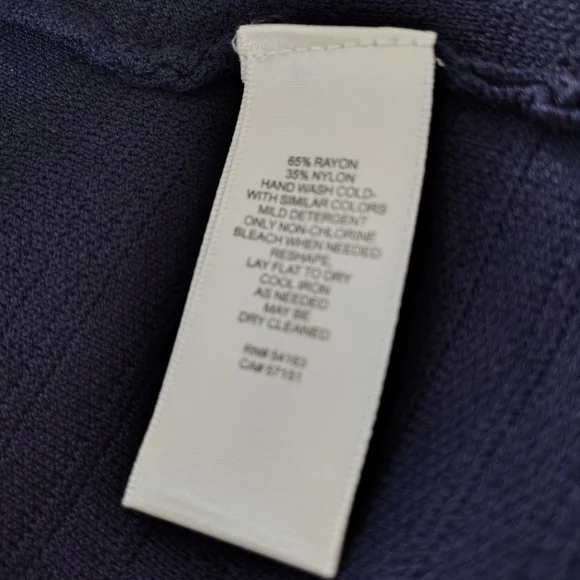 Eliza J Dark Navy Sleeveless A-Line Sweater Dress M - Picture 9 of 11